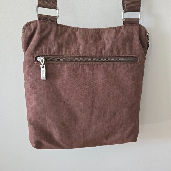 Brown Baggallini Horizon Crossbody Travel Bag Purse w/Detachable RFID Wristlet - Picture 3 of 7